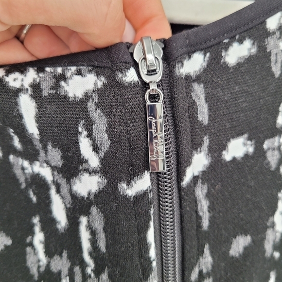 JOSEPH Ribkoff Black Grey white Coat Style blazer midi size 16 - Picture 6 of 10